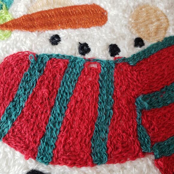 PIER 1 SET OF 2 Christmas Snowman Holiday Decor Throw Pillows Rectangle in VGUC - Picture 14 of 14